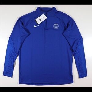 Nike PSG Paris Saint Germain 22-23 Blue Strike Training Drill Top size XXL